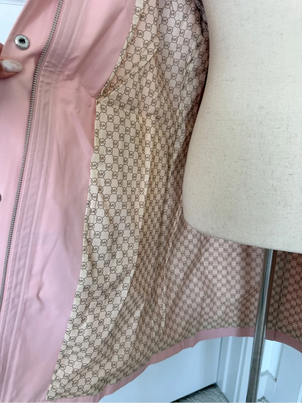 Michael Kors Pink Trench Coat